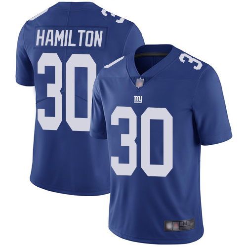 Men New York Giants #30 Antonio Hamilton Royal Blue Team Color Vapor Untouchable Limited Player Football NFL Jersey->new york giants->NFL Jersey